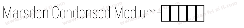 Marsden Condensed Medium字体转换